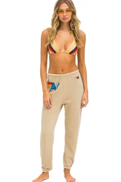 Sweatpants | Aviator Nation LOGO STITCH SWEATPANTS - SAND