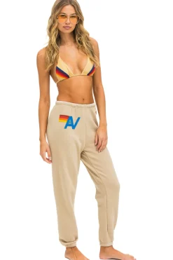 Sweatpants | Aviator Nation LOGO STITCH SWEATPANTS - SAND