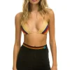 Shorts | Aviator Nation LOGO STRIPE WOMEN'S LOUNGER SHORTS - BLACK