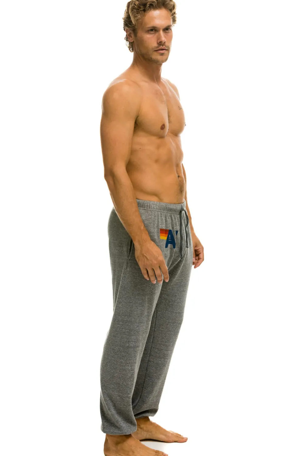 Sweatpants | Aviator Nation LOGO SWEATPANTS - HEATHER GREY HEATHERGREY