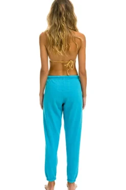 Sweatpants | Aviator Nation LOGO SWEATPANTS - NEON BLUE NEONBLUE