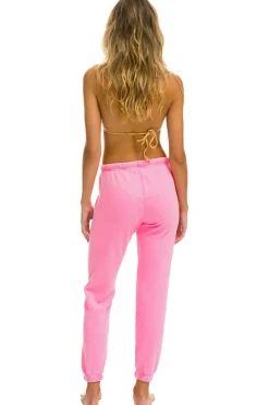Sweatpants | Aviator Nation LOGO SWEATPANTS - NEON PINK NEONPINK