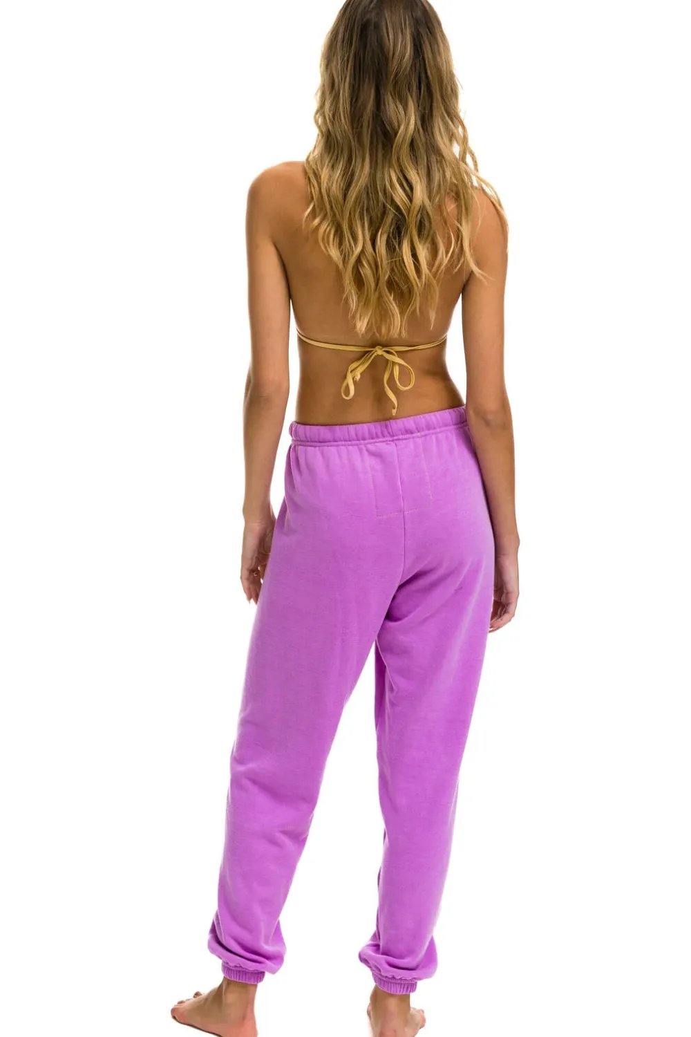 Sweatpants | Aviator Nation LOGO SWEATPANTS - NEON PURPLE NEONPURPLE