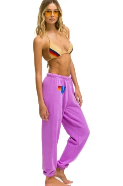 Sweatpants | Aviator Nation LOGO SWEATPANTS - NEON PURPLE NEONPURPLE