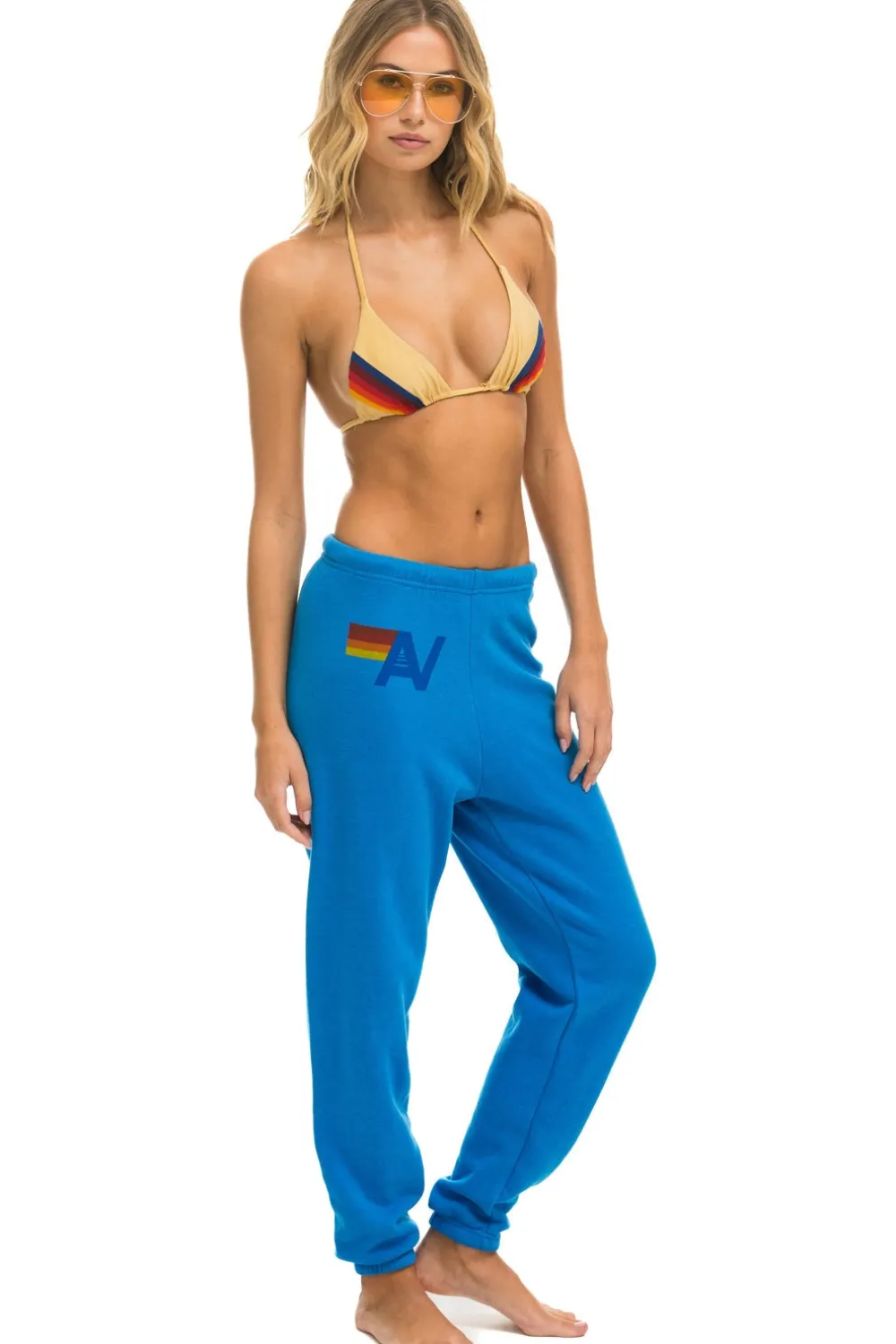 Sweatpants | Aviator Nation LOGO SWEATPANTS - OCEAN