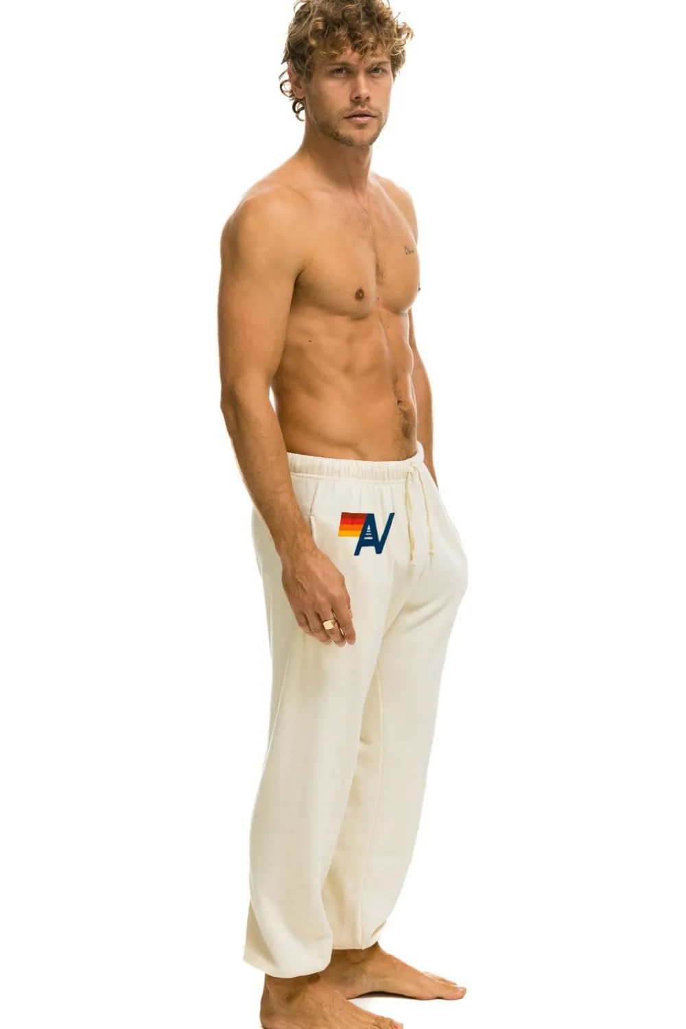 Sweatpants | Aviator Nation LOGO SWEATPANTS - VINTAGE WHITE VINTAGEWHITE