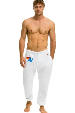 Sweatpants | Aviator Nation LOGO SWEATPANTS - WHITE