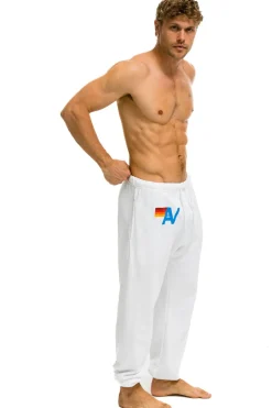 Sweatpants | Aviator Nation LOGO SWEATPANTS - WHITE