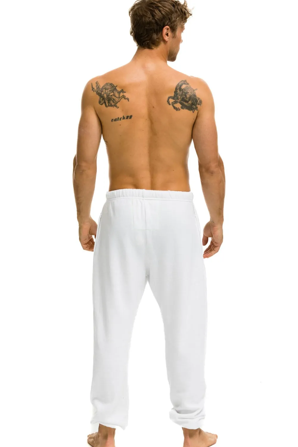 Sweatpants | Aviator Nation LOGO SWEATPANTS - WHITE