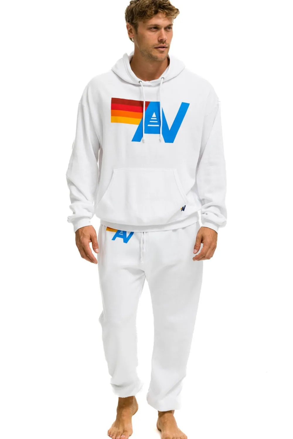 Sweatpants | Aviator Nation LOGO SWEATPANTS - WHITE