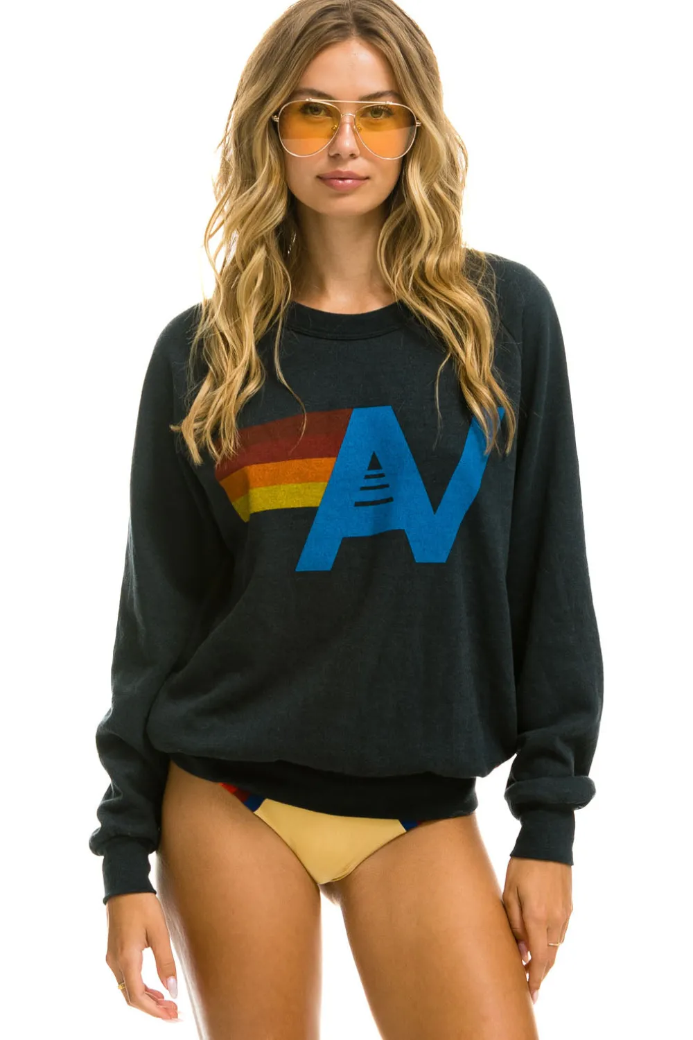 Sweatshirts | Sweatshirts | Aviator Nation LOGO SWEATSHIRT - CHARCOAL