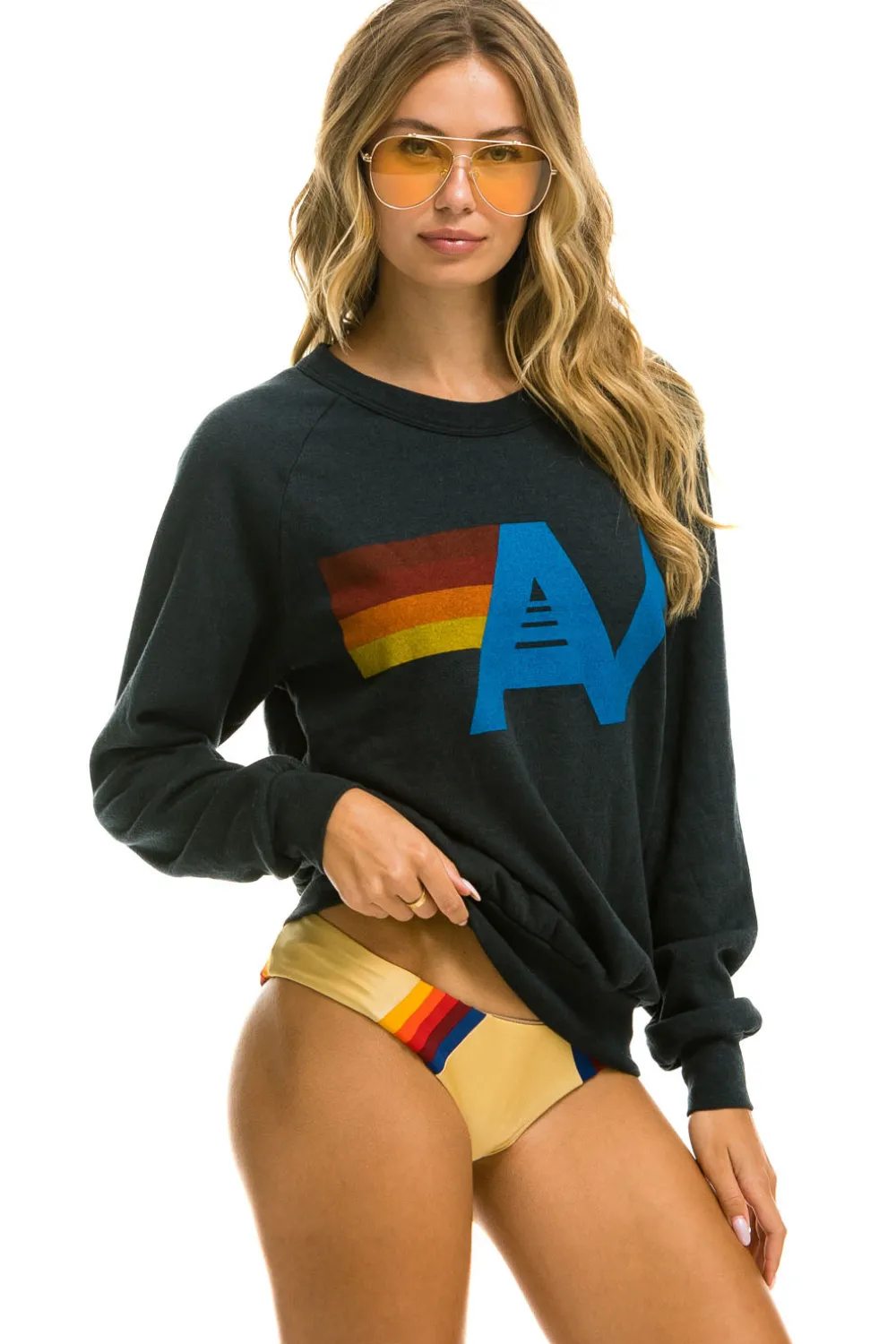 Sweatshirts | Sweatshirts | Aviator Nation LOGO SWEATSHIRT - CHARCOAL