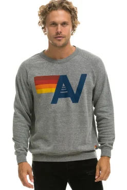 Sweatshirts | Sweatshirts | Aviator Nation LOGO SWEATSHIRT - HEATHER GREY HEATHERGREY
