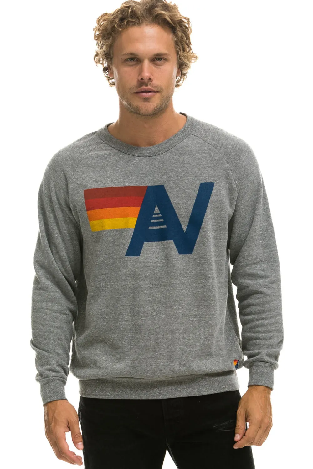 Sweatshirts | Sweatshirts | Aviator Nation LOGO SWEATSHIRT - HEATHER GREY HEATHERGREY