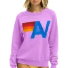 Sweatshirts | Sweatshirts | Aviator Nation LOGO SWEATSHIRT - NEON PURPLE NEONPURPLE