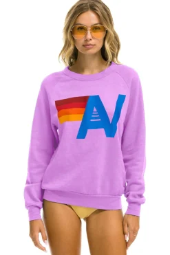 Sweatshirts | Sweatshirts | Aviator Nation LOGO SWEATSHIRT - NEON PURPLE NEONPURPLE