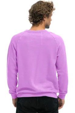 Sweatshirts | Sweatshirts | Aviator Nation LOGO SWEATSHIRT - NEON PURPLE NEONPURPLE