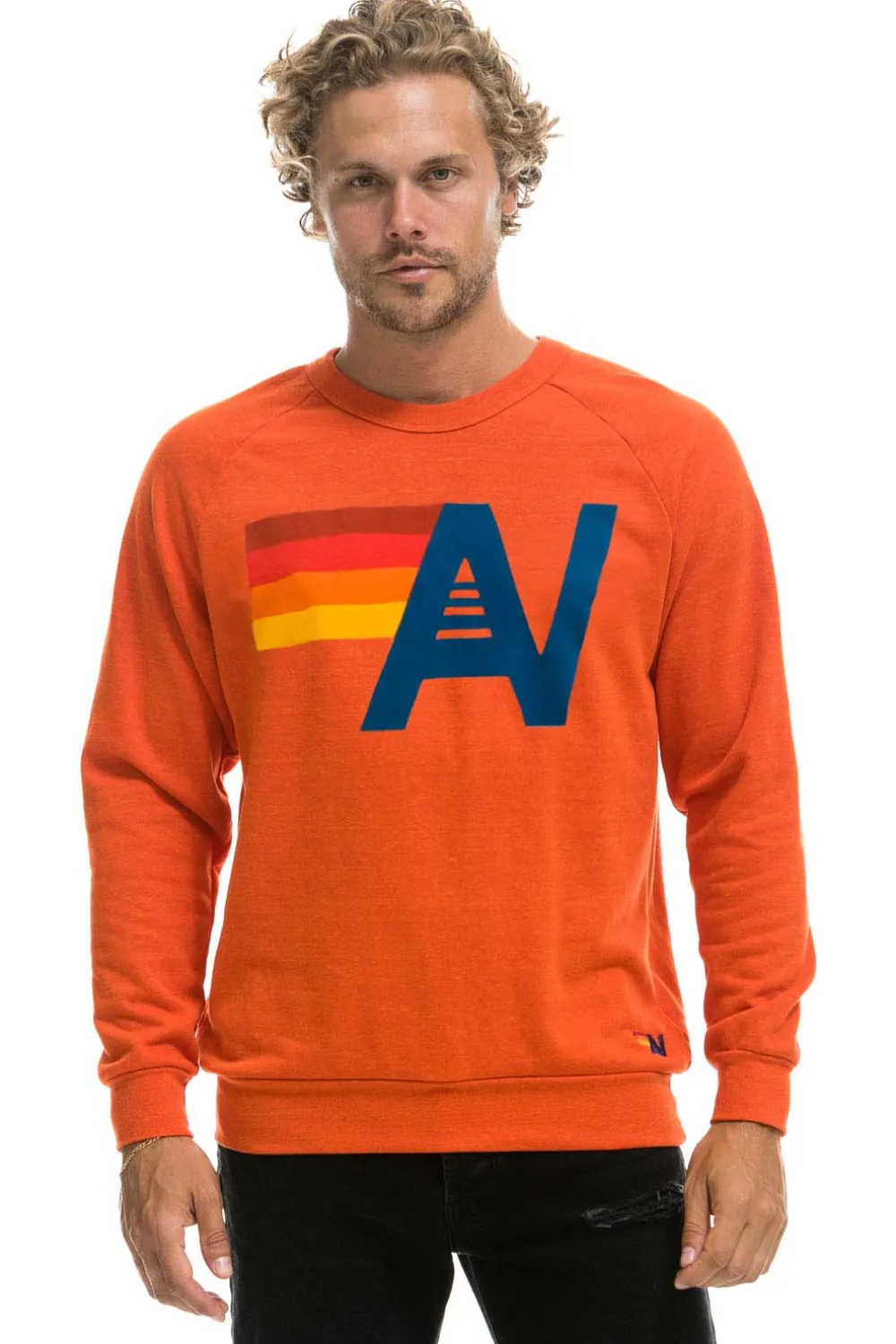 Sweatshirts | Sweatshirts | Aviator Nation LOGO SWEATSHIRT - ORANGE
