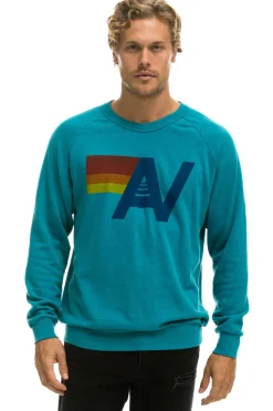 Sweatshirts | Sweatshirts | Aviator Nation LOGO SWEATSHIRT - TEAL