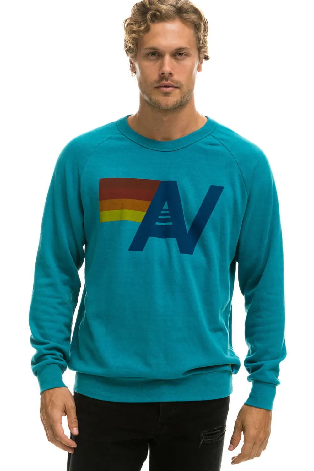 Sweatshirts | Sweatshirts | Aviator Nation LOGO SWEATSHIRT - TEAL