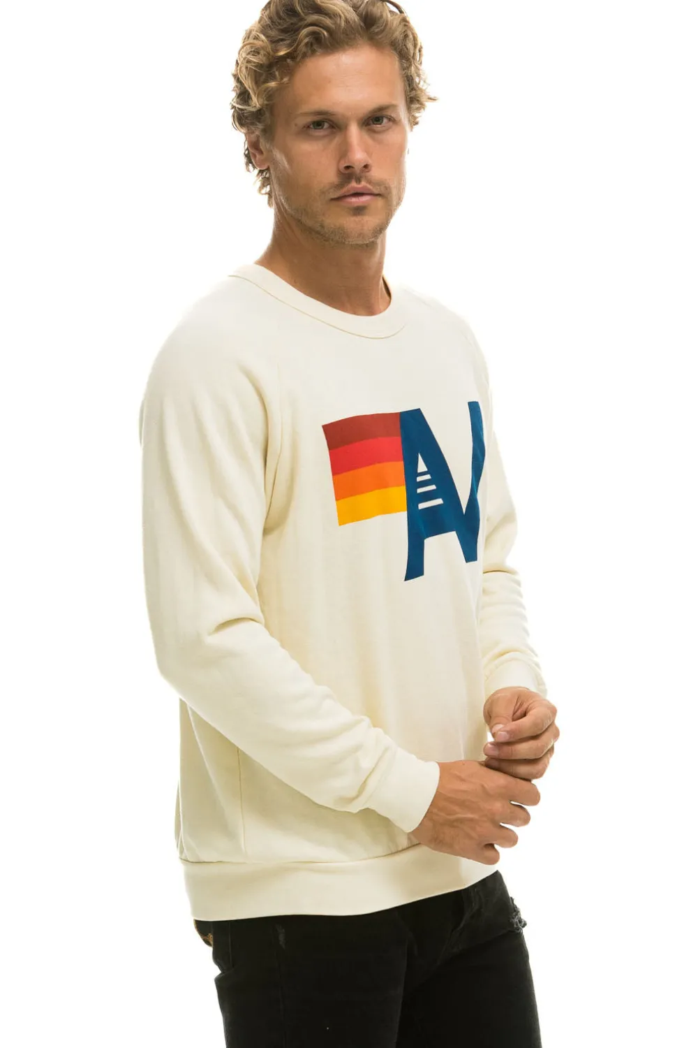 Sweatshirts | Sweatshirts | Aviator Nation LOGO SWEATSHIRT - VINTAGE WHITE VINTAGEWHITE