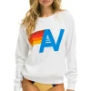 Sweatshirts | Sweatshirts | Aviator Nation LOGO SWEATSHIRT - WHITE
