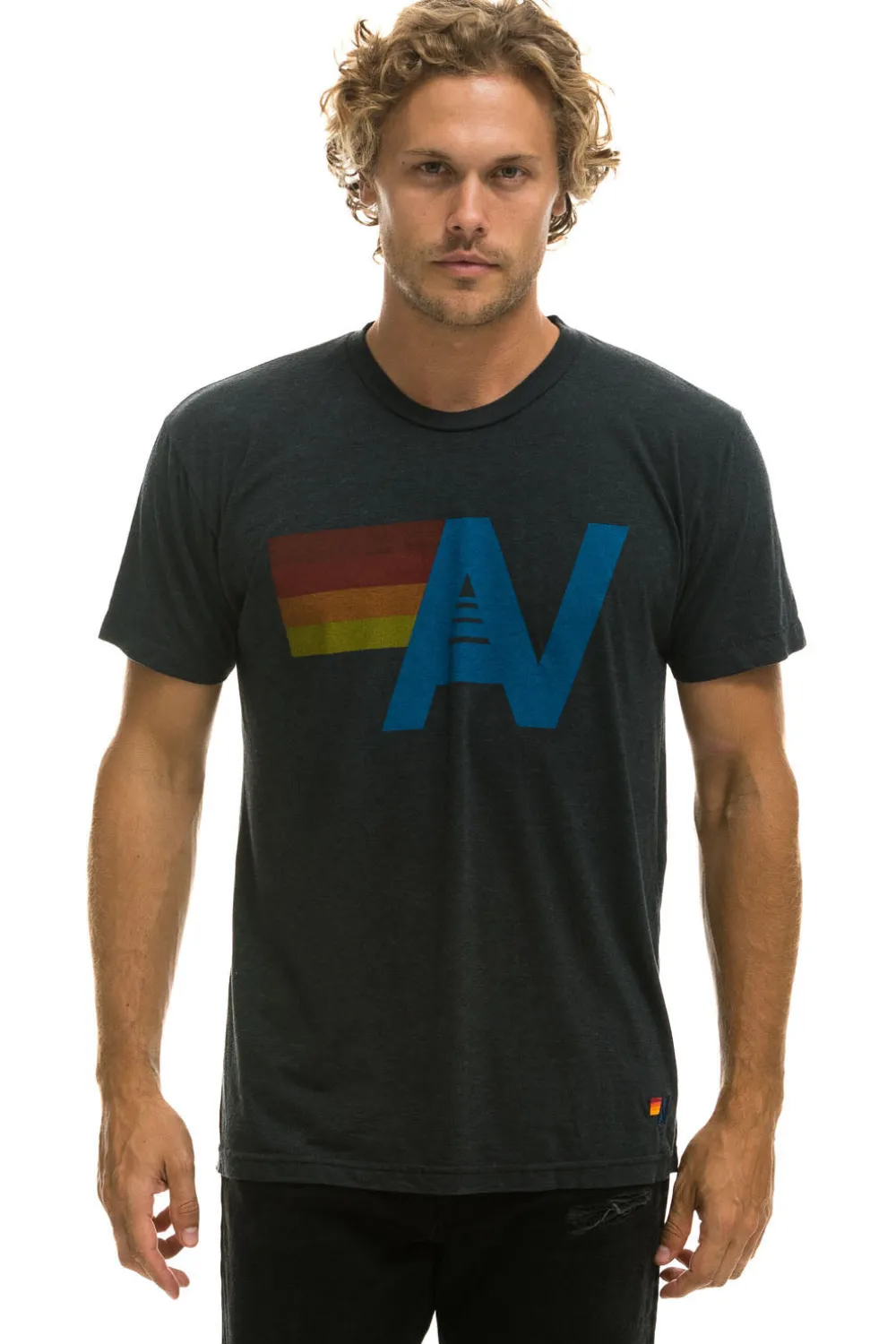 Tees | Tees | Aviator Nation LOGO TEE - CHARCOAL
