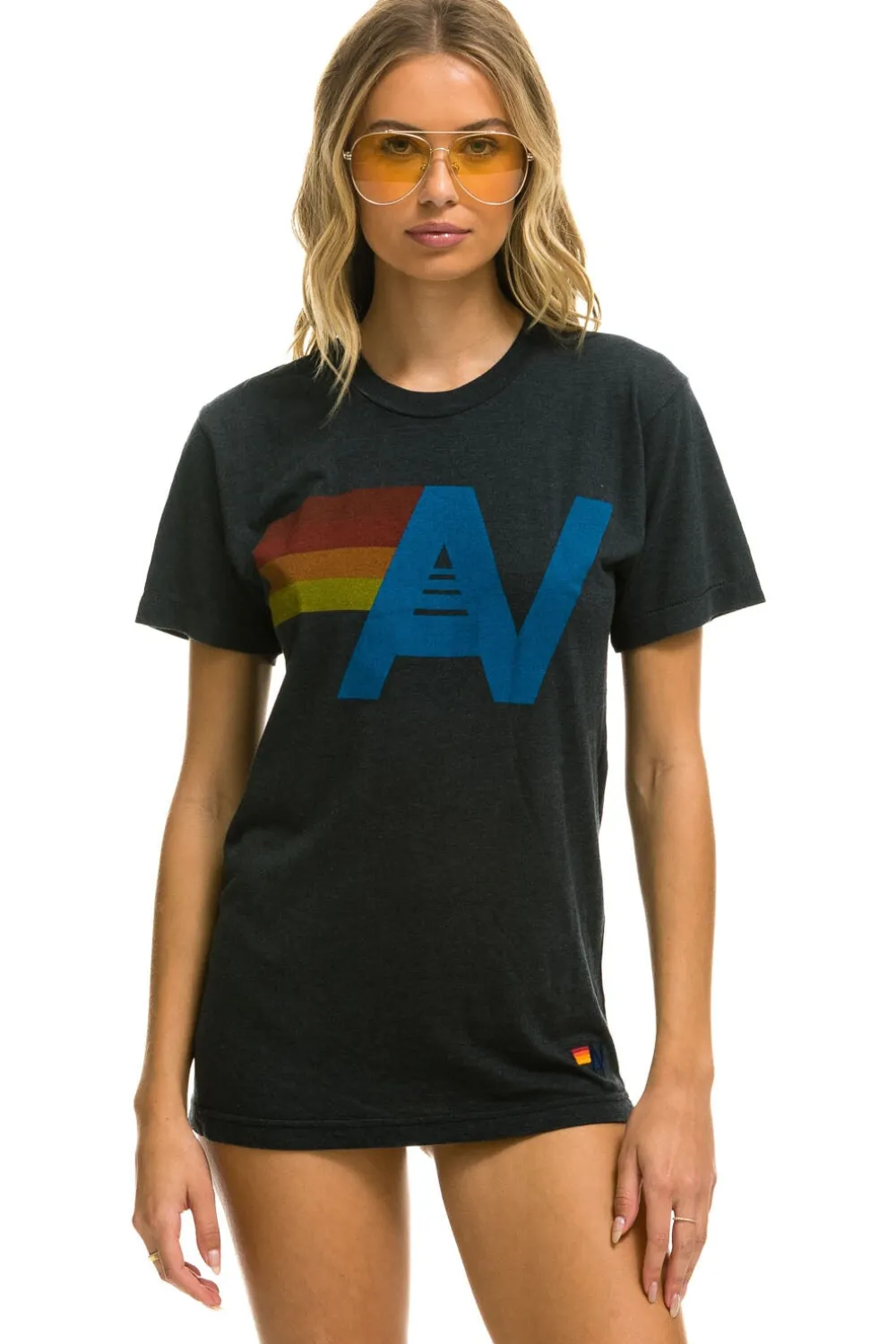 Tees | Tees | Aviator Nation LOGO TEE - CHARCOAL