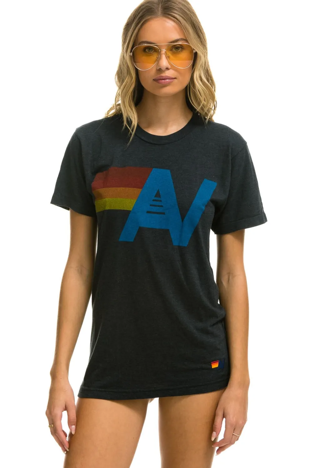 Tees | Tees | Aviator Nation LOGO TEE - CHARCOAL