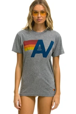 Tees | Tees | Aviator Nation LOGO TEE - HEATHER GREY HEATHERGREY