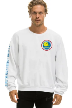 Sweatshirts | Collab Merchandise | Aviator Nation MALIBU CHILI COOK-OFF 2023 CREW SWEATSHIRT RELAXED - WHITE