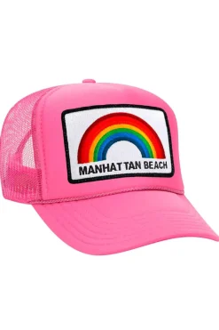 Trucker Hats | Trucker Hats | Aviator Nation MANHATTAN BEACH RAINBOW TRUCKER HAT