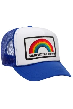 Trucker Hats | Trucker Hats | Aviator Nation MANHATTAN BEACH RAINBOW TRUCKER HAT