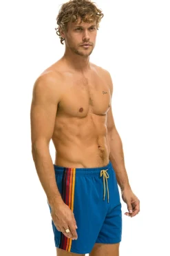 Boardshorts | Shorts | Aviator Nation MEN'S 5 STRIPE FLEX SHORTS - SEA