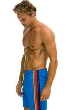 Boardshorts | Shorts | Aviator Nation MEN'S 5 STRIPE FLEX SHORTS 7 INCH - PARROT