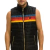 Vests | Aviator Nation MEN'S 4 STRIPE VEST - BLACK