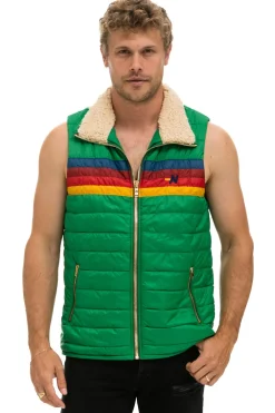 Vests | Aviator Nation MEN'S 4 STRIPE VEST SHERPA- AMAZON