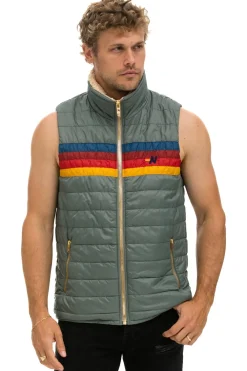 Vests | Aviator Nation MEN'S 4 STRIPE VEST SHERPA - SEDONA