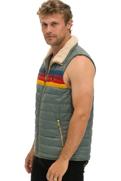 Vests | Aviator Nation MEN'S 4 STRIPE VEST SHERPA - SEDONA