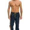 Wind Breakers | Aviator Nation MEN'S 4 STRIPE WIND PANT - NAVY