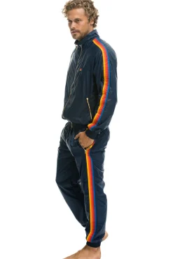 Wind Breakers | Aviator Nation MEN'S 4 STRIPE WIND PANT - NAVY