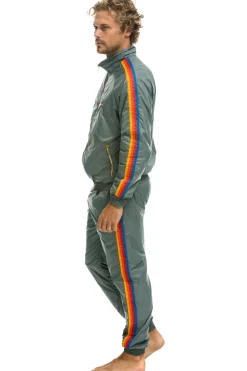 Wind Breakers | Aviator Nation MEN'S 4 STRIPE WIND PANT - SEDONA GREY SEDONAGREY