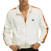 Wind Breakers | Aviator Nation MEN'S 4 STRIPE WINDBREAKER - WHITE