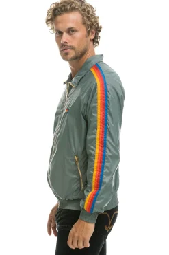 Wind Breakers | Aviator Nation MEN'S 4 STRIPE WINDBREAKER - SEDONA