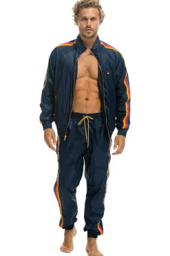 Wind Breakers | Aviator Nation MEN'S 4 STRIPE WINDBREAKER - NAVY