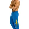 Sweatpants | Aviator Nation MEN'S BOLT CASHMERE LIGHT SWEATER PANT- VINTAGE BLUE // GOLD BOLT VINTAGEBLUE//GOLDBOLTMen'sSweatpantsAviatorNation