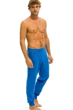 Sweatpants | Aviator Nation MEN'S BOLT CASHMERE LIGHT SWEATER PANT- VINTAGE BLUE // GOLD BOLT VINTAGEBLUE//GOLDBOLTMen'sSweatpantsAviatorNation