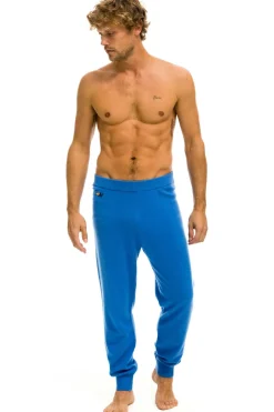 Sweatpants | Aviator Nation MEN'S BOLT CASHMERE LIGHT SWEATER PANT- VINTAGE BLUE // GOLD BOLT VINTAGEBLUE//GOLDBOLTMen'sSweatpantsAviatorNation