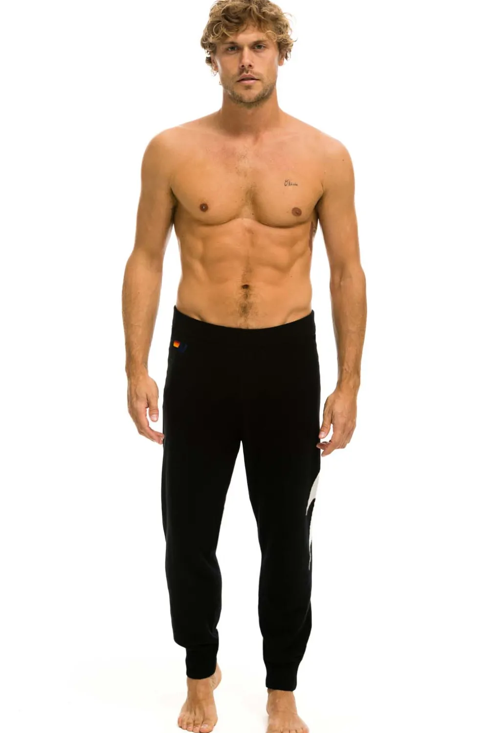 Sweatpants | Aviator Nation MEN'S BOLT CASHMERE LIGHT SWEATER PANT- BLACK // WHITE BOLT BLACK//WHITEBOLTMen'sSweatpantsAviatorNation
