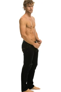 Denim | Denim | Aviator Nation MEN'S CLASSIC STRAIGHT LEG DENIM JEAN - VINTAGE BLACK VINTAGEBLACK